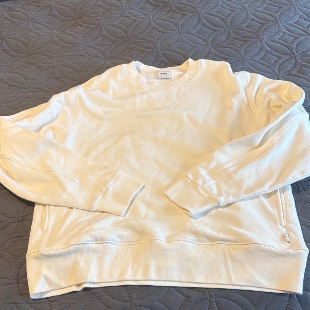 AYR Graphic Crewneck Sweatshirt in Cream White